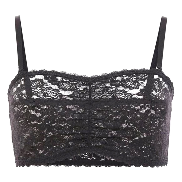 ❤️NWT VINTAGE TORRID UNLINED LACE BANDEAU BRALETTE - SEMI-SHEER - WIRELESS PLUS - Picture 7 of 9